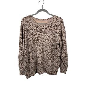 Abercrombie Fitch Soft A&F Sweatshirt Women's Medium Animal Print